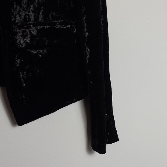 BAILEY 44 Black Velvet Women's Buttoned Blazer Size Medium - Picture 6 of 16